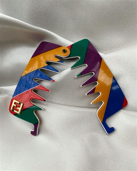 fendi haarspange|fendi hair accessories.